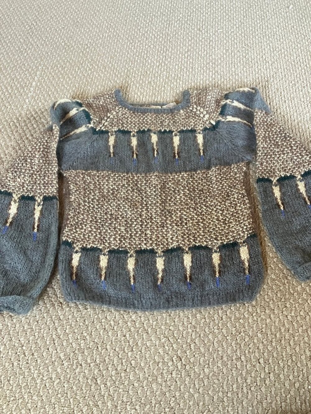 Vintage Lauren Hansen Knit by Hand Medium Mohair Blend Icelandic